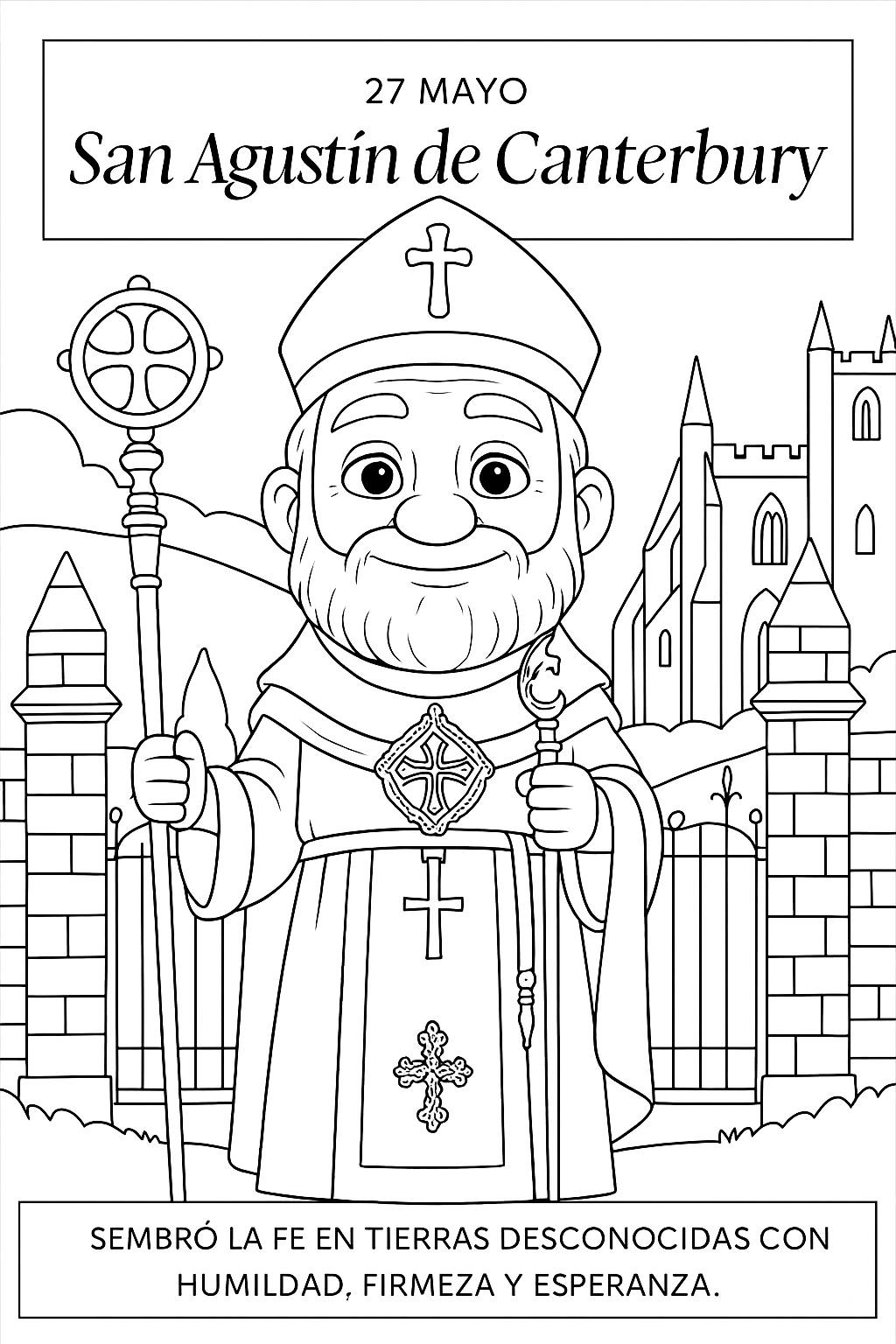 Sanito para colorear